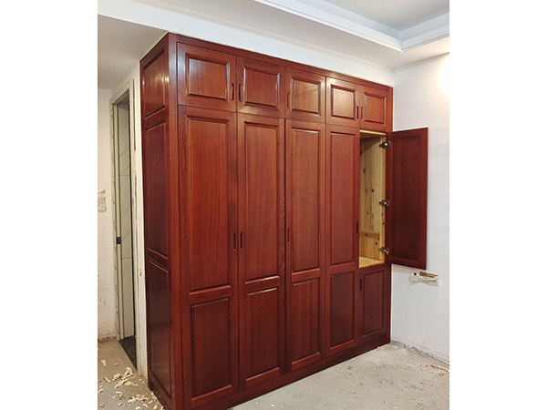 沙比利柜門紅心杉柜體定制衣柜